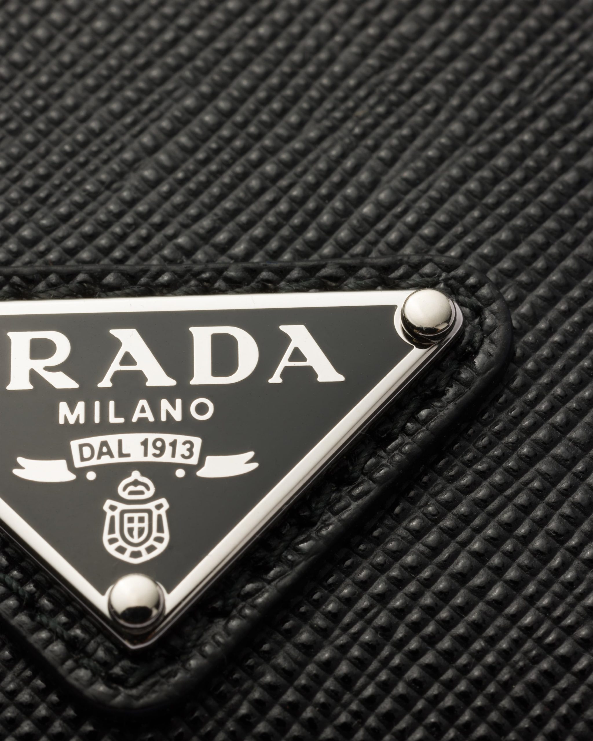 Prada Saffiano Leather Badge Holder - Image 2